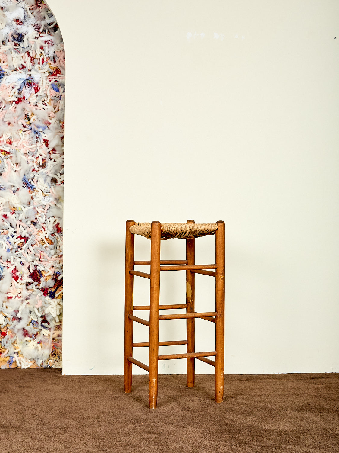 Vintage Woven Bar Stools
