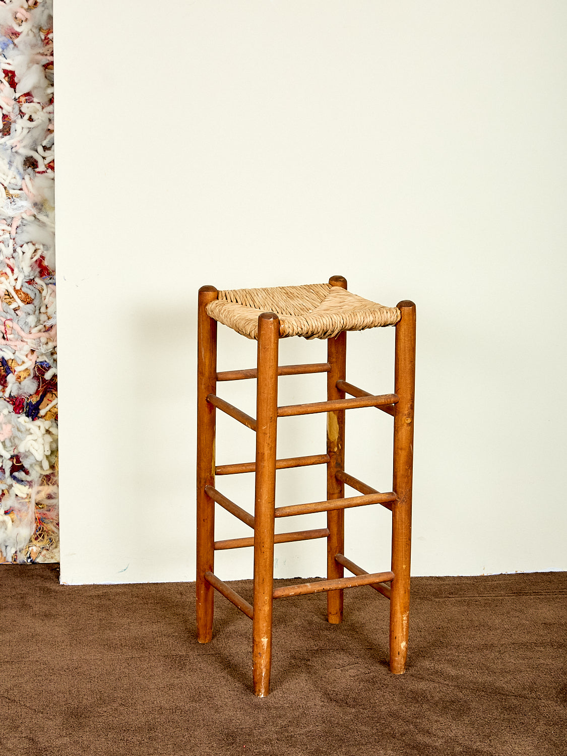 Vintage Woven Bar Stools