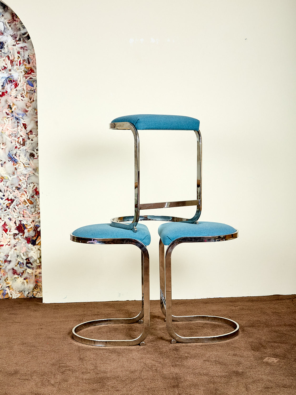 Vintage Set of 3 Counter Stools