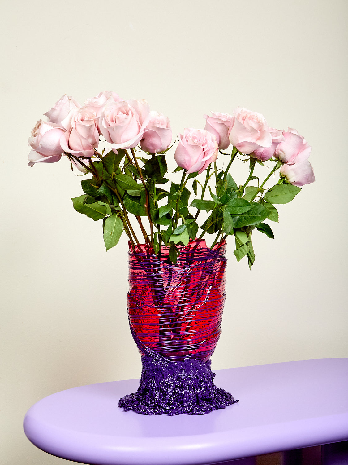 Large Spaghetti Vessel in Fuchsia