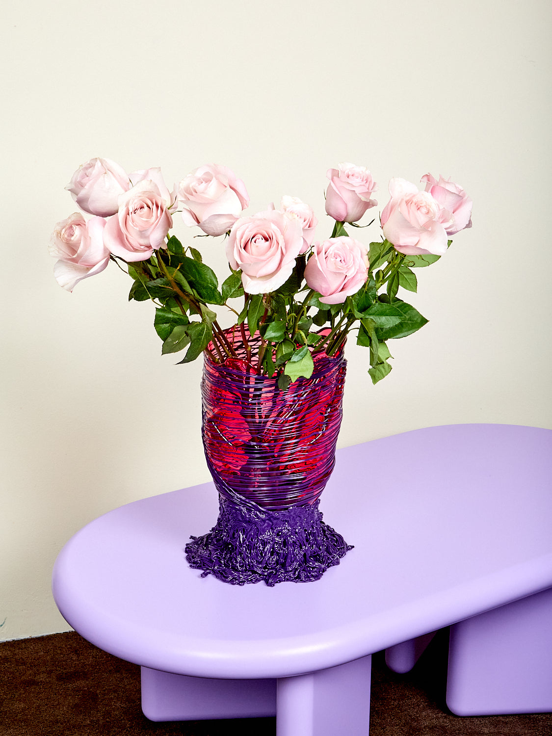 Large Spaghetti Vessel in Fuchsia