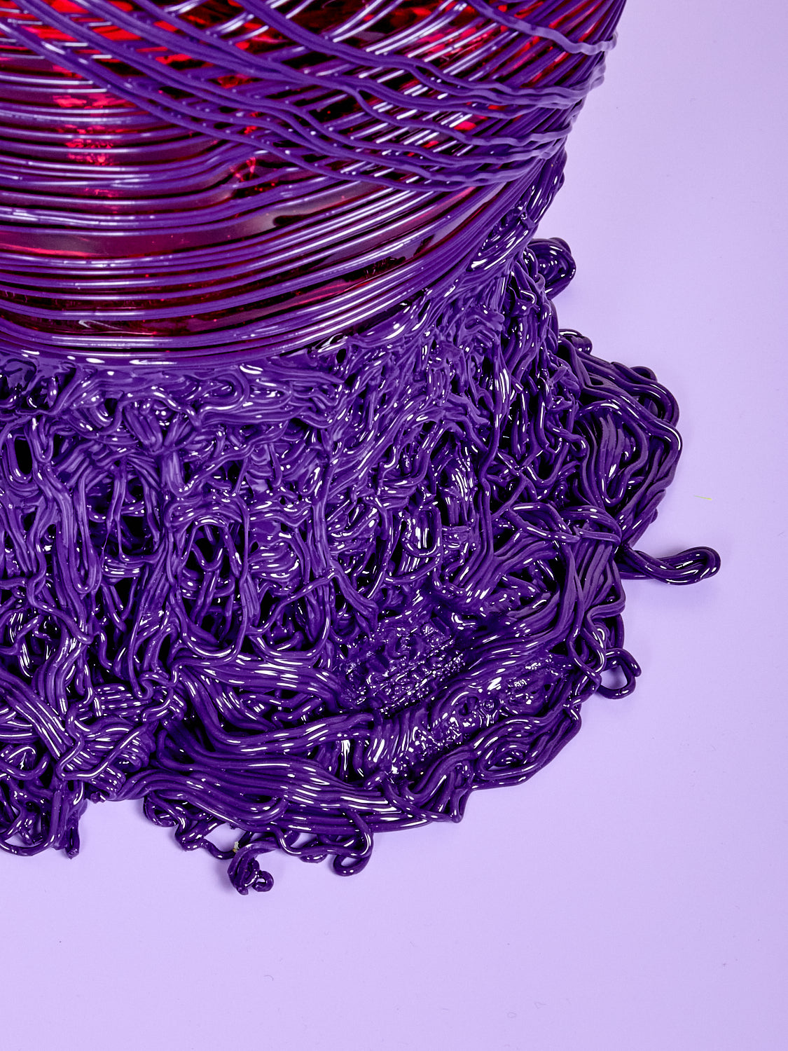 Large Spaghetti Vessel in Fuchsia