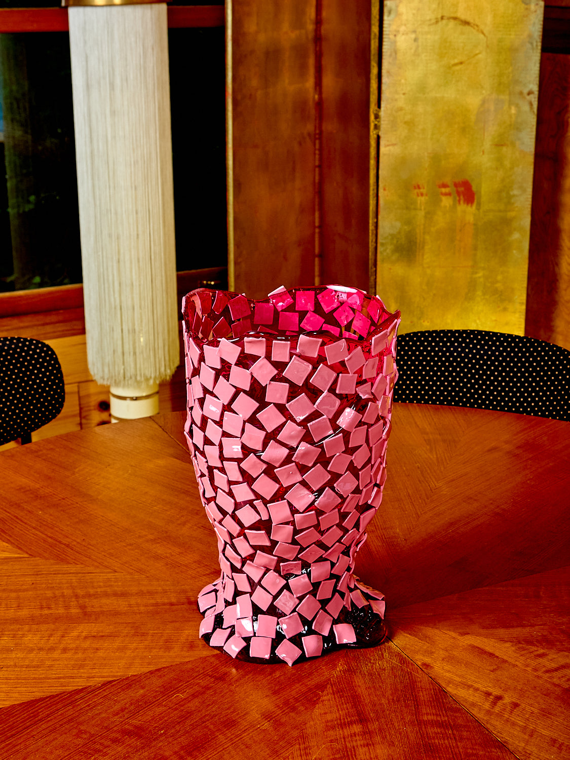 Large Rock Vessel in Fuchsia