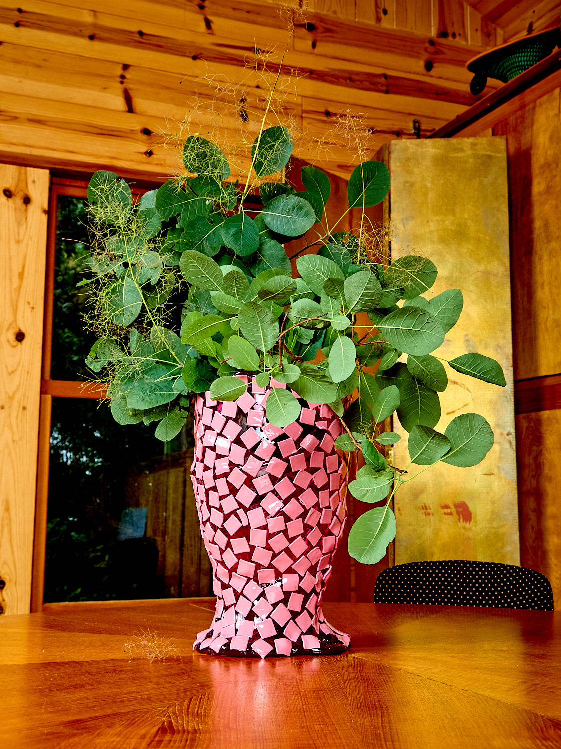 Large Rock Vessel in Fuchsia
