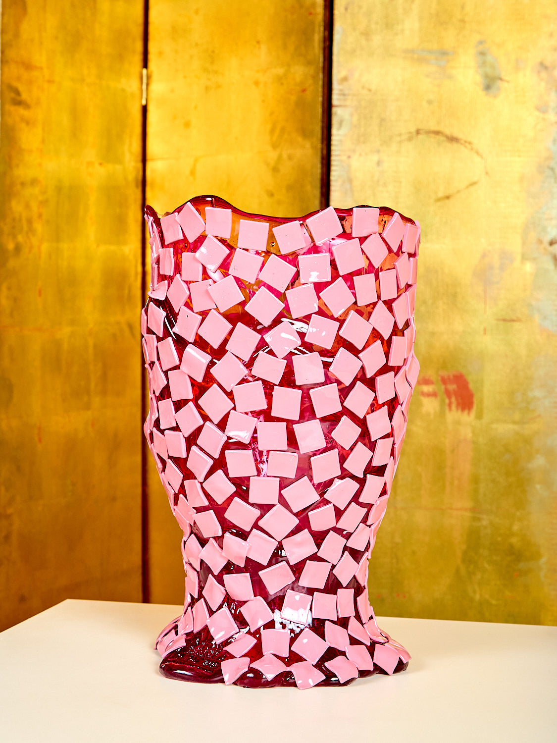 Large Rock Vessel in Fuchsia