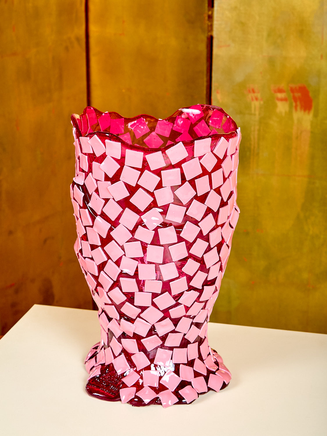 Large Rock Vessel in Fuchsia