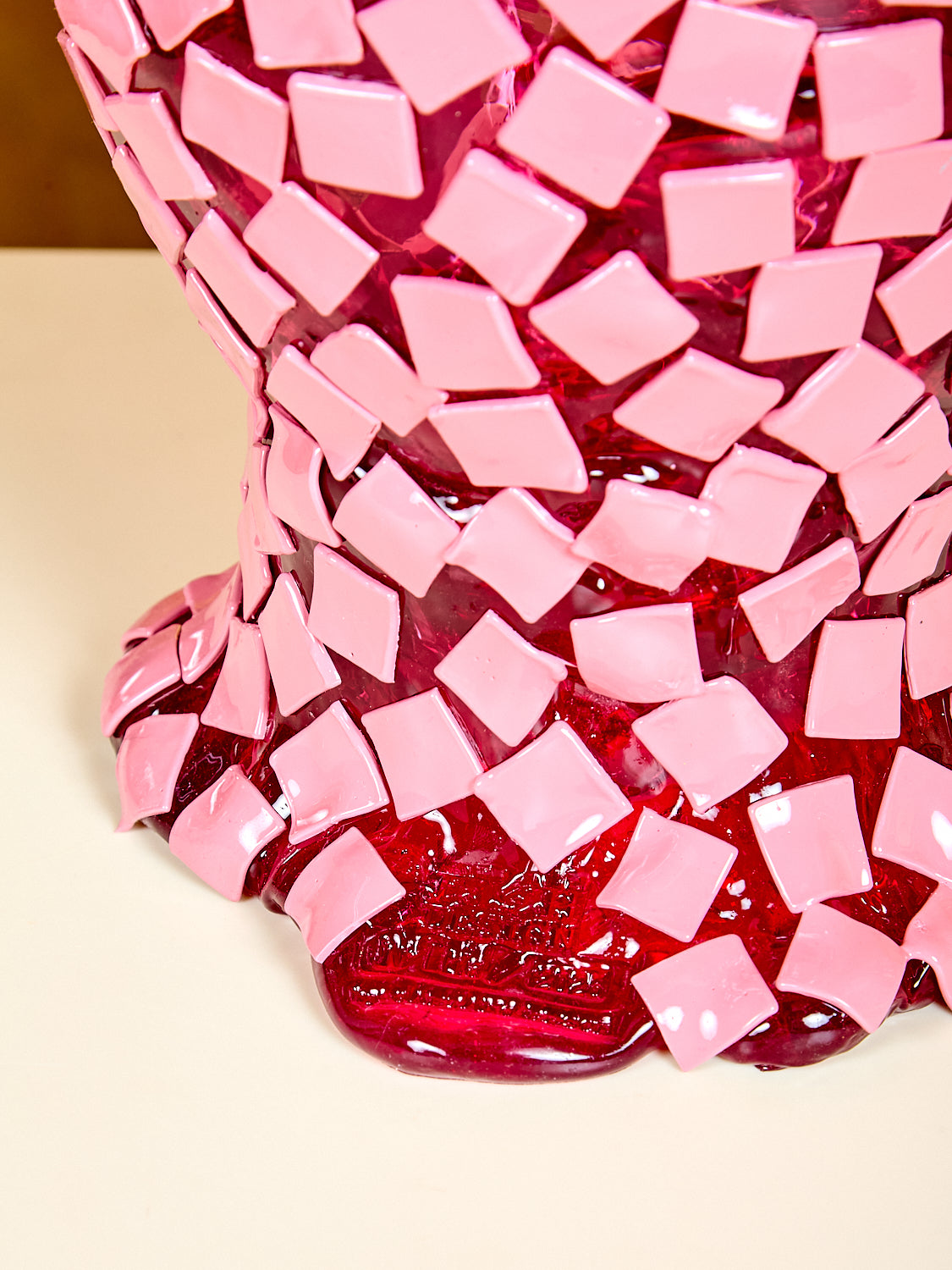 Large Rock Vessel in Fuchsia