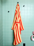 Stripe Waffle Bathrobe
