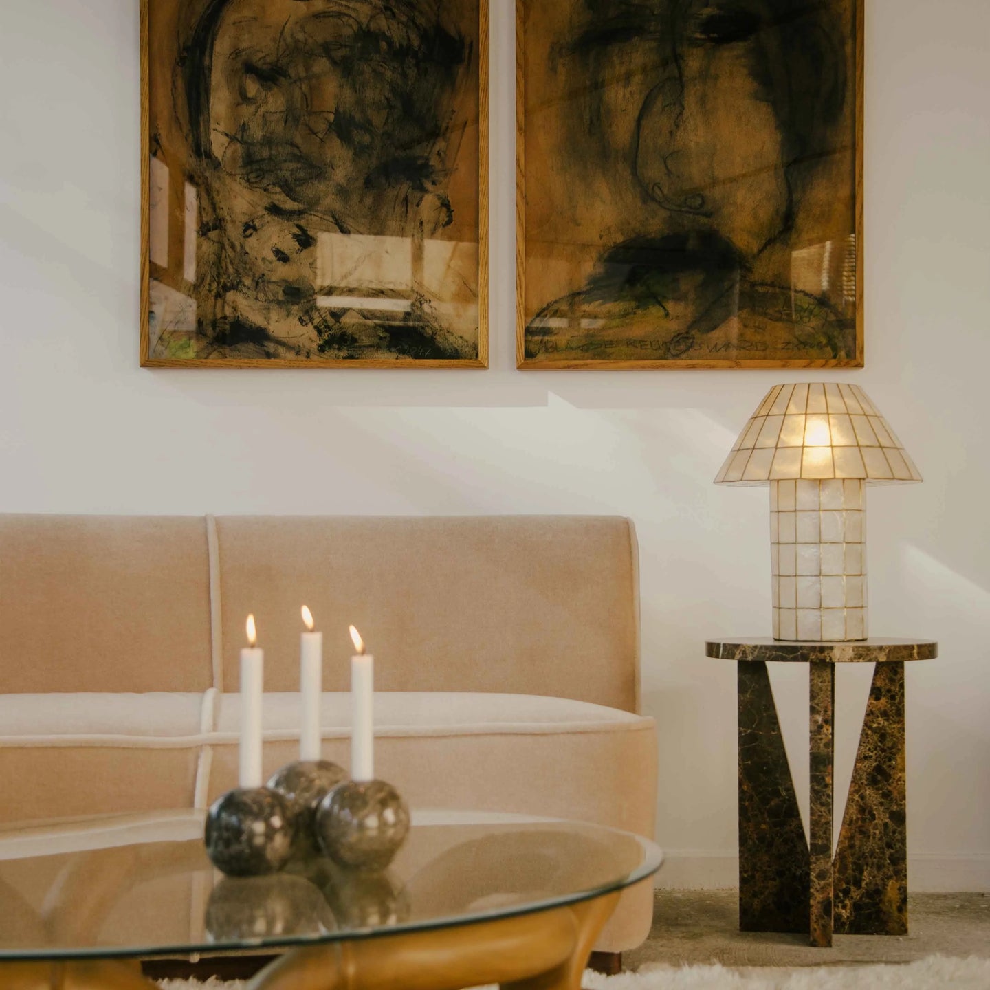 Mother of Pearl Table Lamp