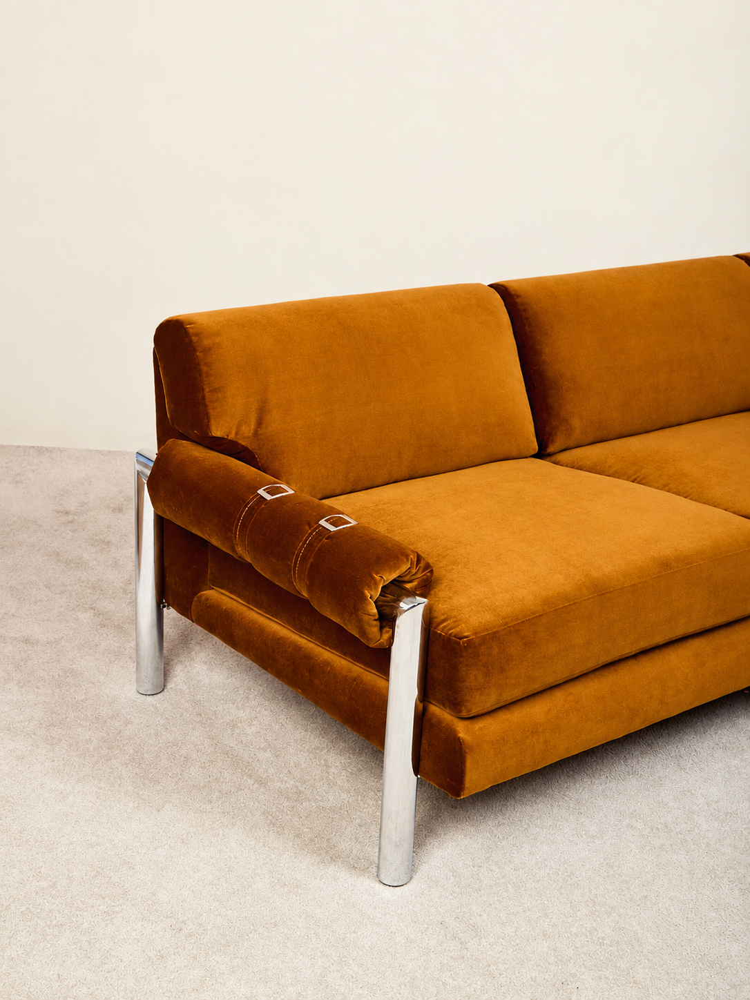 Chrome Sofa by John Mascheroni