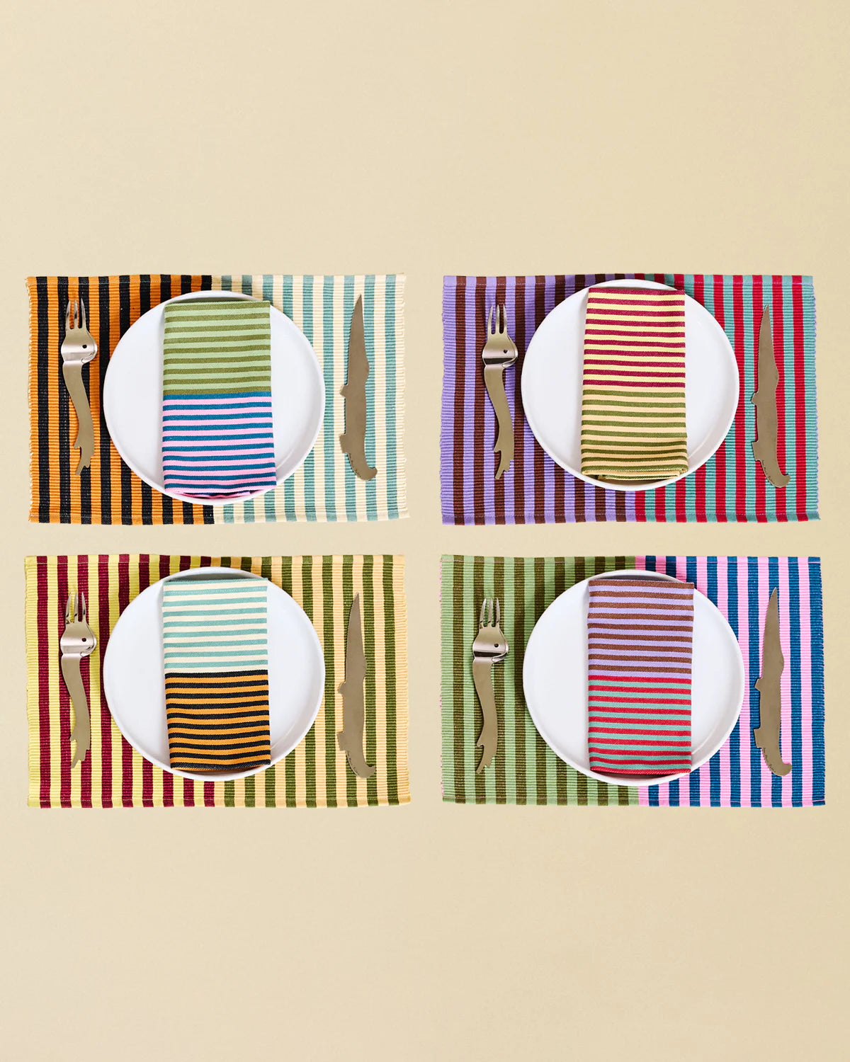Duo Striped Placemats