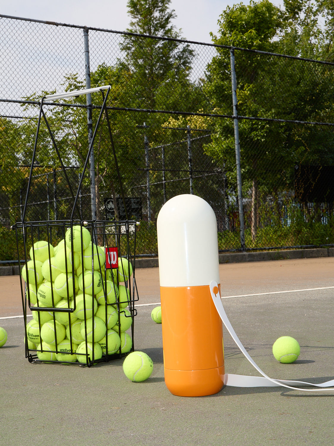 The Pill in Vitamin C on a tennis court