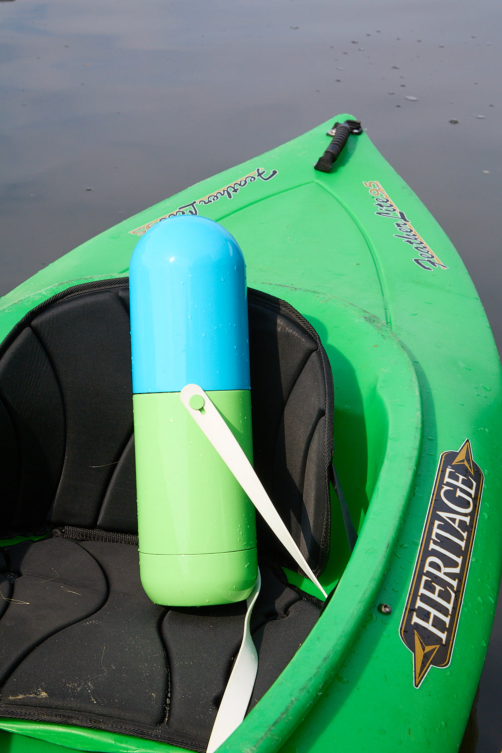 The Pill in B12 in a kayak